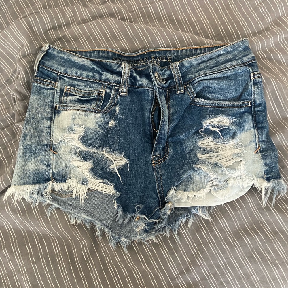 American Eagle Distressed Denim Shorts